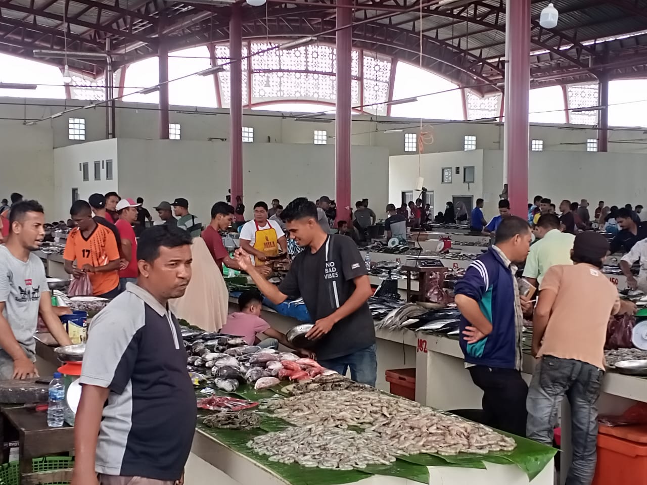 Pasar Al Mahirah Mulai Aktivitas Jual Beli